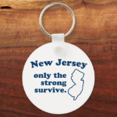 ニュージャージーは強い生き延び人だ キーホルダー (正面)