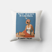 ニュージャージーは~ Cape Mayを浜に引き上げます クッション (裏面)