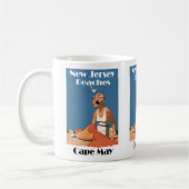 ニュージャージーは~ Cape Mayを浜に引き上げます コーヒーマグカップ (左)