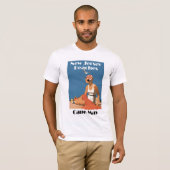 ニュージャージーは~ Cape Mayを浜に引き上げます Tシャツ (正面フル)