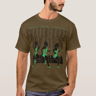 ニュージャージーウォーターフロントマラソン89フェードヴィンテージセント Tシャツ