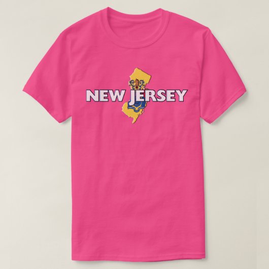 ニュージャージーカラー州 Tシャツ (デザイン正面)