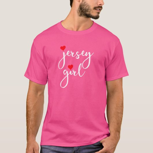 ニュージャージーガール ニュージャージー出身 ニュージャージーの女性 Tシャツ (正面)