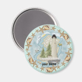 ニュージャージーシェルズライトハウス マグネット (正面/裏面)