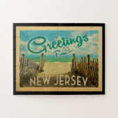 ニュージャージーショアジグソーパズルビーチヴィンテージ ジグソーパズル (横)