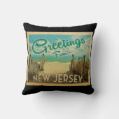 ニュージャージーショアビーチヴィンテージトラベル クッション (裏面)