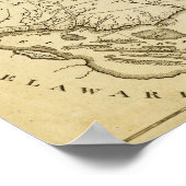 ニュージャージーパノラミックスマップニュージャージー ポスター (角)