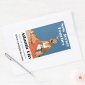 ニュージャージービーチ~アトランティックシティ 長方形シール (封筒)