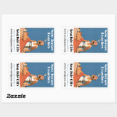 ニュージャージービーチ~シーアイルシティ 長方形シール (シート)