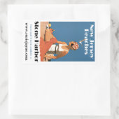 ニュージャージービーチ~ストーンハーバー 長方形シール (バッグ)