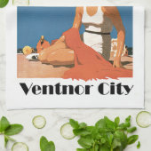 ニュージャージービーチ~ベントナーシティ キッチンタオル (折り畳み)