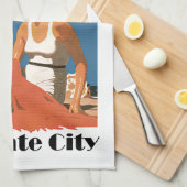 ニュージャージービーチ～マーガートシティ キッチンタオル (四つ折り)