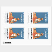 ニュージャージービーチ～マーガートシティ 長方形シール (シート)