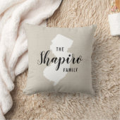 ニュージャージーファミリーモノグラム州装飾用クッション クッション (ブランケット)