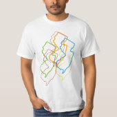 ニュージャージープライドぼやけ Tシャツ (正面)
