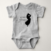 ニュージャージーホームグロウン州ティー ベビーボディスーツ (正面)