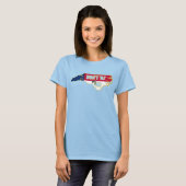 ニュージャージーマイノースカロライナ州を禁止 Tシャツ (正面フル)