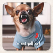 ニュージャージーユーモアチワフアコースター スクエアペーパーコースター (正面)