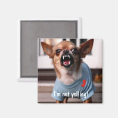 ニュージャージーユーモークチワワ冷蔵庫 マグネット (正面/裏面)