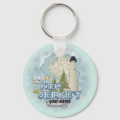 ニュージャージーライトハウスカスタムキーチェーン キーホルダー (正面)
