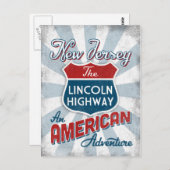 ニュージャージーリンカーンハイウェイヴィンテージ ポストカード (正面/裏面)