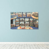 ニュージャージー大きな文字のシーンニュージャージー キャンバスプリント (インサイチュ (ウッドフロア))