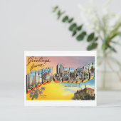 ニュージャージー州からのヴィンテージ挨拶 ポストカード (スタンド正面)