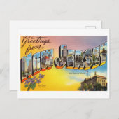 ニュージャージー州からのヴィンテージ挨拶 ポストカード (正面/裏面)