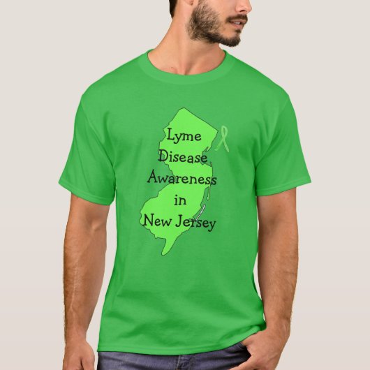 ニュージャージー州におけるライム病啓発 Tシャツ (正面)