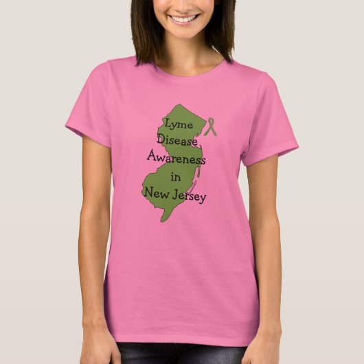 ニュージャージー州におけるライム病啓発 Tシャツ (正面)