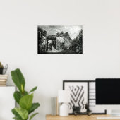 ニュージャージー州のパッサク川の滝のビュー ポスター (ホームオフィス)