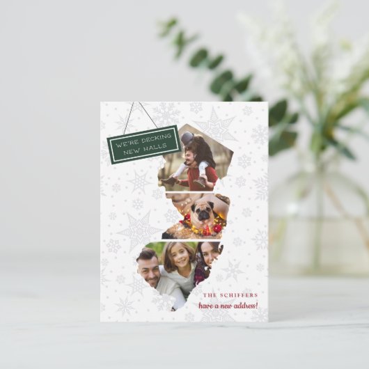 ニュージャージー州の休日の引越し案内はがき シーズンポストカード (スタンド正面)