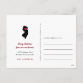 ニュージャージー州の休日の引越し案内はがき シーズンポストカード (裏面)