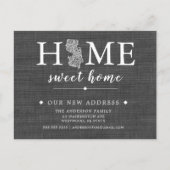 ニュージャージー州の州の移動アナウンスのポストカード 案内ポストカード (正面)