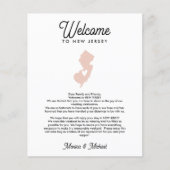 ニュージャージー州の手紙と旅程へようこそ色 (正面)
