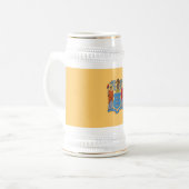 ニュージャージー州の旗 ビールジョッキ (正面左)