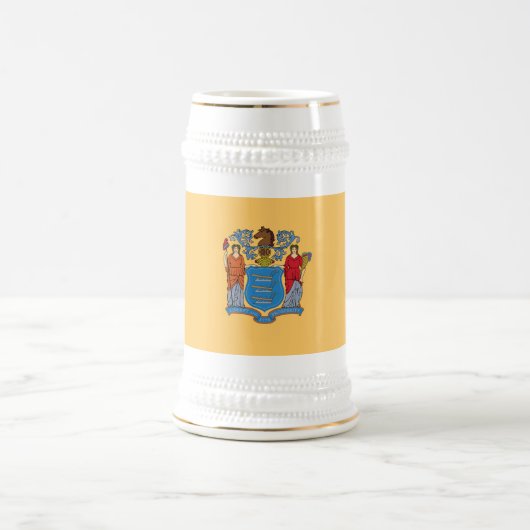 ニュージャージー州の旗 ビールジョッキ (中央)