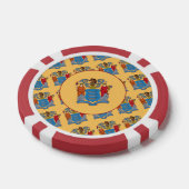 ニュージャージー州の旗 ポーカーチップ (シングル)