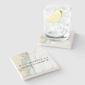 ニュージャージー州の本格的なチャートのマントロ航海のック ストーンコースター (横)