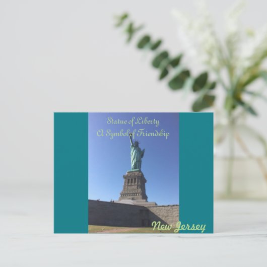ニュージャージー州の自由はがき ポストカード (スタンド正面)
