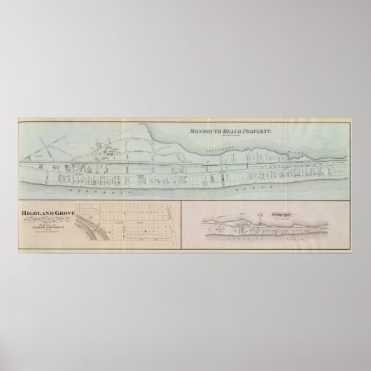 ニュージャージー州のMonmouthビーチプロパティ ポスター (正面)