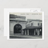 ニュージャージー州アイリントンのオリンピックパークヴィンテージ ポストカード (正面/裏面)