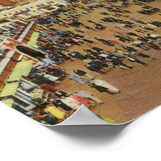 ニュージャージー州アスベリーパークのボードウォークヴィンテージ ポスター (角)