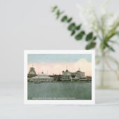 ニュージャージー州アスベリーパークの観覧車ヴィンテージ ポストカード (スタンド正面)