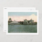 ニュージャージー州アスベリーパークの観覧車ヴィンテージ ポストカード (正面/裏面)