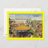 ニュージャージー州アズベリーパークのキディプレイランドヴィンテージ ポストカード (正面/裏面)