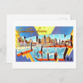 ニュージャージー州アトランティックシティからのヴィンテージの挨拶 ポストカード (正面/裏面)