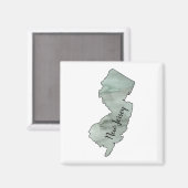 ニュージャージー州イラストレーション マグネット (正面/裏面)