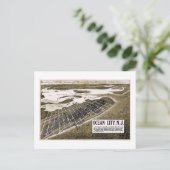 ニュージャージー州オシャンシティのヴィンテージマップ ポストカード (スタンド正面)