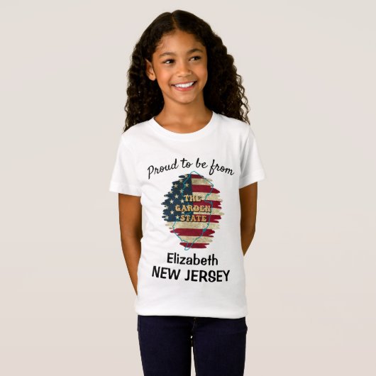 ニュージャージー州カスタムTシャツ Tシャツ (正面フル)